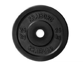 Kraiburg 25 kg Rubber Bumper Weight Plates for Crossfit Powerlifting, One Pair  Sports & Outdoors