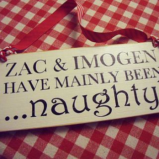 double sided naughty or nice christmas sign by sayitwithsam