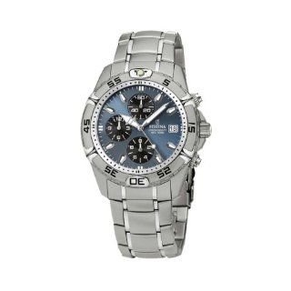 Festina Men's Estuche F16169/4 Silver Stainless Steel Quartz Watch with Blue Dial at  Men's Watch store.