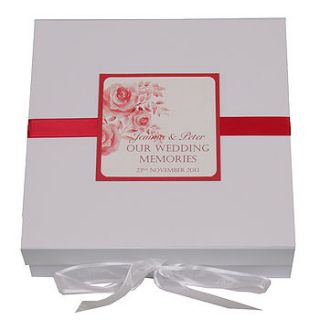 personalised amelie wedding memory box by dreams to reality design ltd
