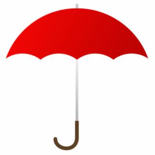 Red Umbrella Cut Out