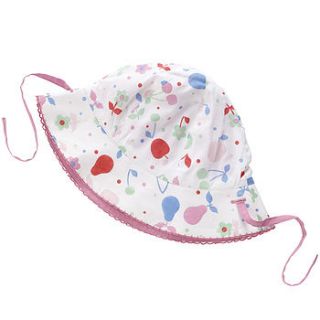 reversible baby sun hat by piccalilly