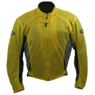 Cool Jacket, Mesh Motorcycle Jacket, Florescent Yellow, MD Clothing