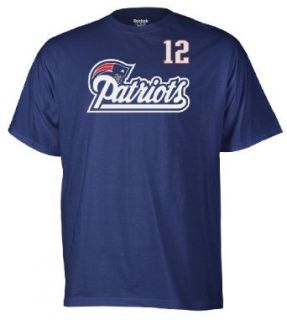 NFL Men's New England Patriots Tom Brady Game Gear Player Tee (Navy, Medium)  Sports Fan T Shirts  Clothing