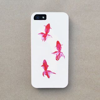neon fish graphic case for iphone by apple cart