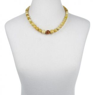 Jay King Graduated Yellow Opal Bead 20" Necklace