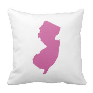 New Jersey State Outline Pillow