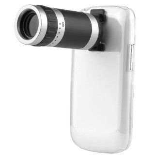 XCSOURCE 8X Zoom Telescope Lens + Clear Case for Samsung Galaxy S3 III Mini i8190 DC336 Cell Phones & Accessories