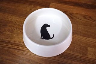 labrador dog bowl by fenella smith