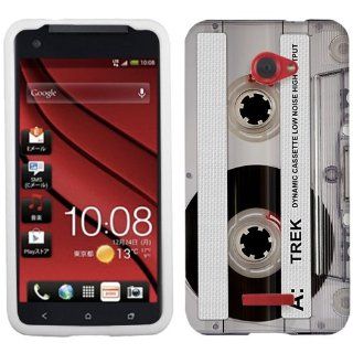 HTC DROID DNA Retro Clear Cassette Tape Clear Phone Case Cover Cell Phones & Accessories