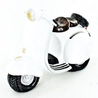 Piggy Bank Car Shaped White Scooter Adult Children D34707 Toys & Games