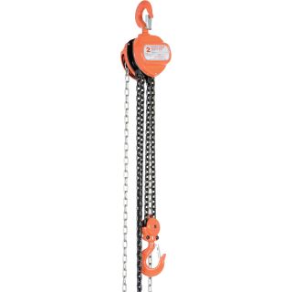 Vestil Hand Chain Hoist — 2-Ton Lift Capacity, 20ft. Lift, Model#  HCH-4-20  Manual Gear Chain Hoists