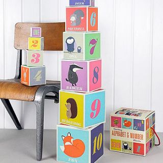 woodland animals set of stacking blocks by little baby company