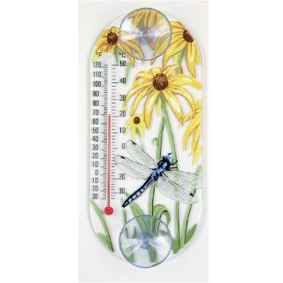 Aspects 338 Dragonfly Window Thermometer  Outdoor Thermometers  Patio, Lawn & Garden