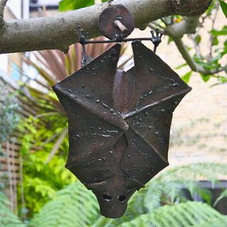 metal bat garden decoration by london garden trading