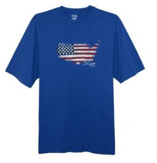 Chaps American Flag T shirt for Big and Tall at  Mens Clothing store
