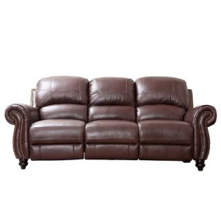 Abbyson Living Charlotte Leather Reclining Sofa