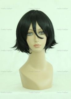 CosplayerWorld Cosplay Wigs D.Gray Man TykiMikk Wig For Convention Party Show Black 32cm 140g WIG 028A9 Clothing