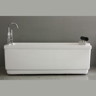 SanSiro Modern Palazzo Air Jetted Bathtub and Faucet Set Jetted Tubs