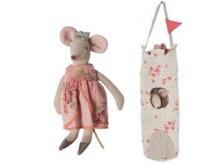 little sister winter mouse in a matchbox by the chic country home