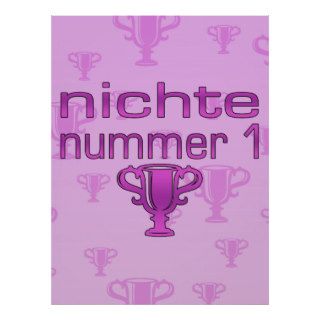 German Gifts for Nieces Nichte Nummer 1 Posters