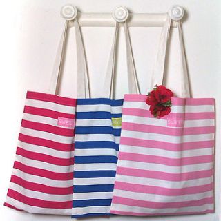 regatta stripe shopper bag by sweet home london