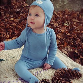 merino baby baselayer and hat gift set by superlove