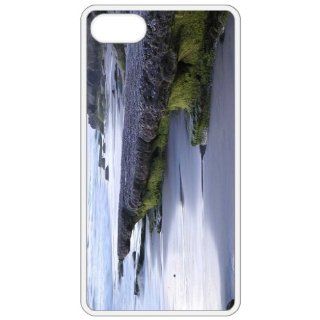 Beach Image White Apple Iphone 5 Cell Phone Case   Cover Cell Phones & Accessories