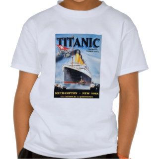 Titanic White Star Line Poster Tees