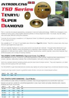 Tenryu TSD 355D2 14" x 20mm arbor Diamond Wheel   Diamond Blades  