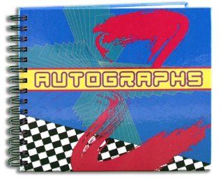 BookFactory Autograph Journal / Autograph Book   48 Pages, Wire O With Laminate Color Cover, Page Size 6" x 5" (LOG 048 CCW A(AUTOGRAPH))  Record Books 