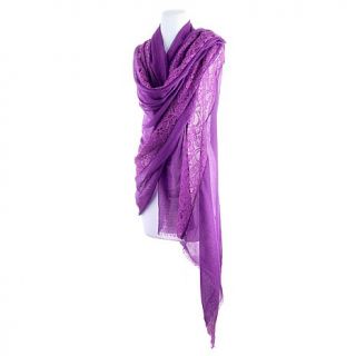 JOY & IMAN "Fashionably Functional" Scarf Wrap with Lace
