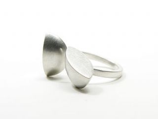 sterling silver rachel ring   double by sarah straussberg