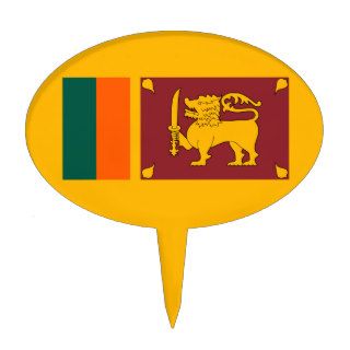 Sri Lanka – Sri Lankan Flag Cake Toppers