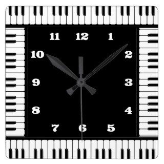 Black And White Piano Decorative Wall Clock