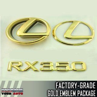 2011 2012 Lexus RX 350 gold package emblem kit Automotive