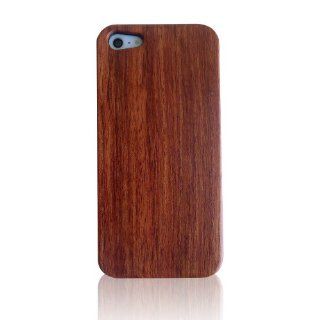 Olina Handmade Natural Genuine Wood Bamboo Backing Shell Case Cover for iPhone 5 iPhone 5s, with Durable Plastic Edges with Smooth Matte Finish (Rosewood) Cell Phones & Accessories