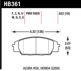 Hawk Performance HB361F.622 HPS Performance Ceramic Brake Pad Automotive