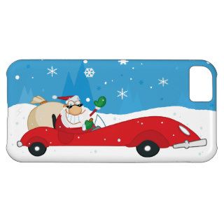 Santa In A Red Convertible iPhone 5C Cover