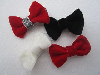 christmas velvet bows   new colours by candy bows