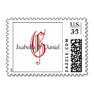 Bridal Elegant Envelope Postage Stamps