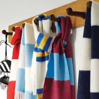 cashmere football scarf by savile rogue by savile rogue