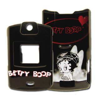 Licensed Black Betty Boop Snap On for V3 with Betty Boop on the Back Wearing Biker Outfit Cell Phones & Accessories