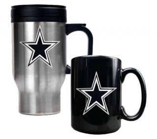 NFL Dallas Cowboys Travel & Ceramic Mug Set —