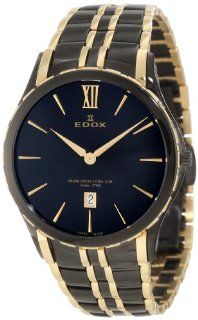 Edox Women's 27035 357JN NID Grand Ocean Black and Gold PVD Stainless Steel Watch at  Women's Watch store.