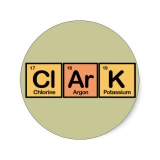 Clark made of Elements Stickers