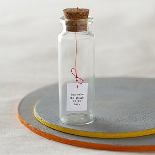 tiny message in a bottle by hollyanna