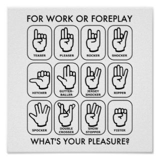 FOR WORK OR FOREPLAY (for lefties) Print