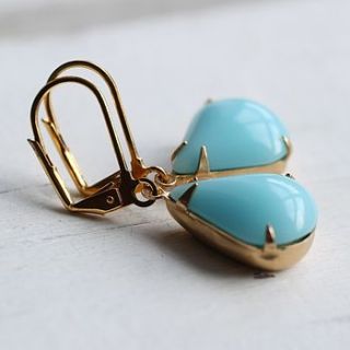 seafoam turquoise earrings by silk purse, sow's ear