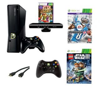 Xbox 360 4GB Kinect Bundle with Madden 13 & Lego Star Wars —
